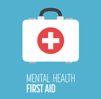 An abstract image of a First Aid kit depicting how the first aid can be applied to mental health too 