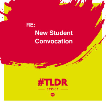 Re: New Student Convocation #TLDR series. UIC 