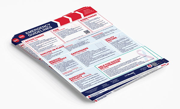 Emergency Guidelines print one pager