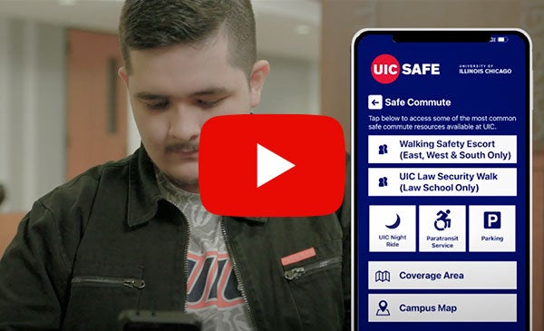 Go to UIC Walking Safety Escort Youtube video